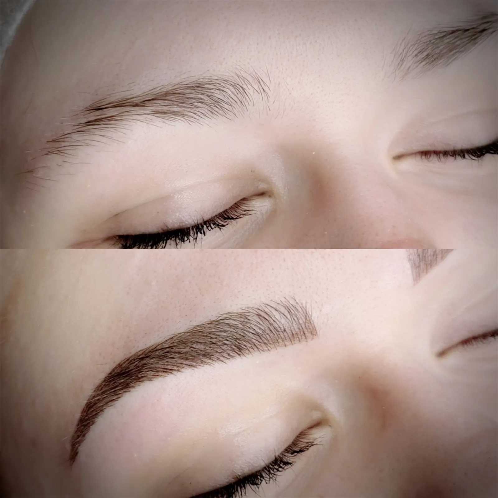 Before after Colonna Signature 004 Eyebrow before and after results at Colonna Signature